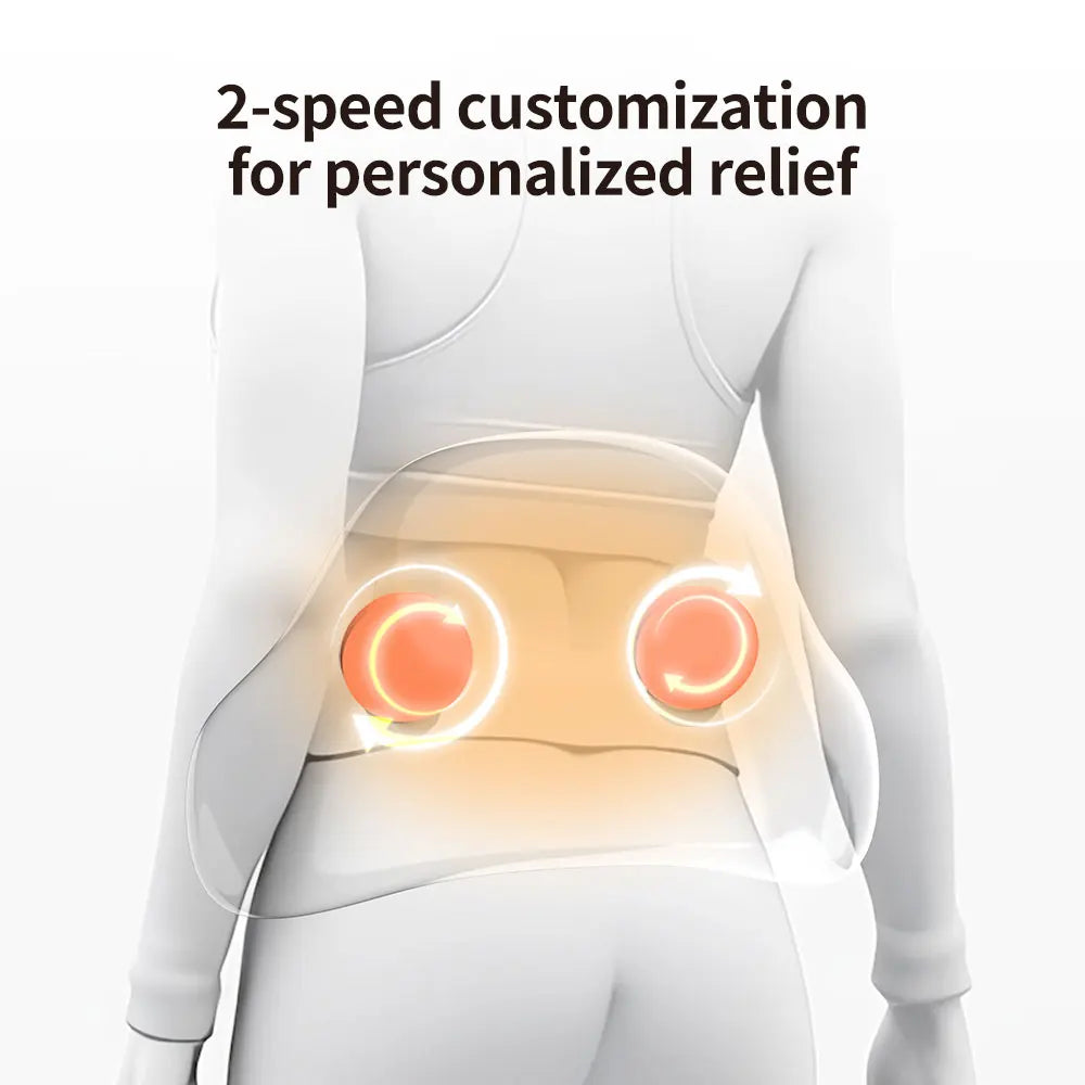 Heated Back & Waist Multi-level Kneading Massager