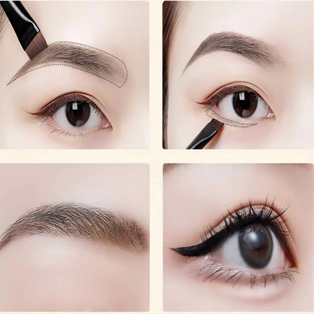 Angled Flat Thin Eyebrow & Eyeliner Brush