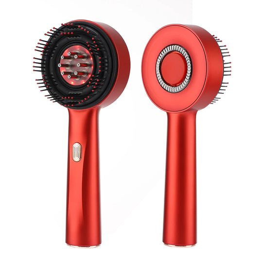 Electric Microcurrent Red Light Scalp & Hair Massage Brush