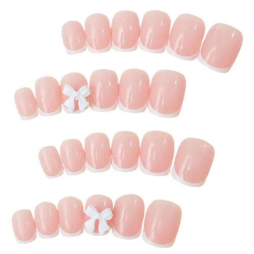 Long Lasting French Tips Press-on Nails