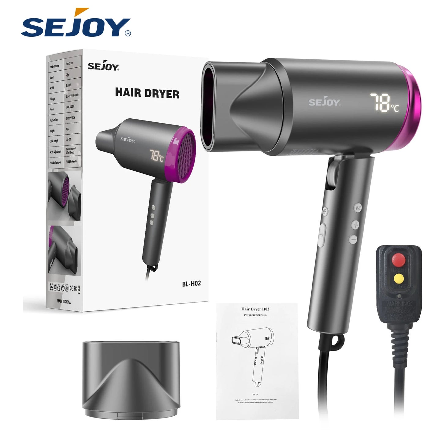 Ultra Fast Drying Negative Ion Hair Dryer