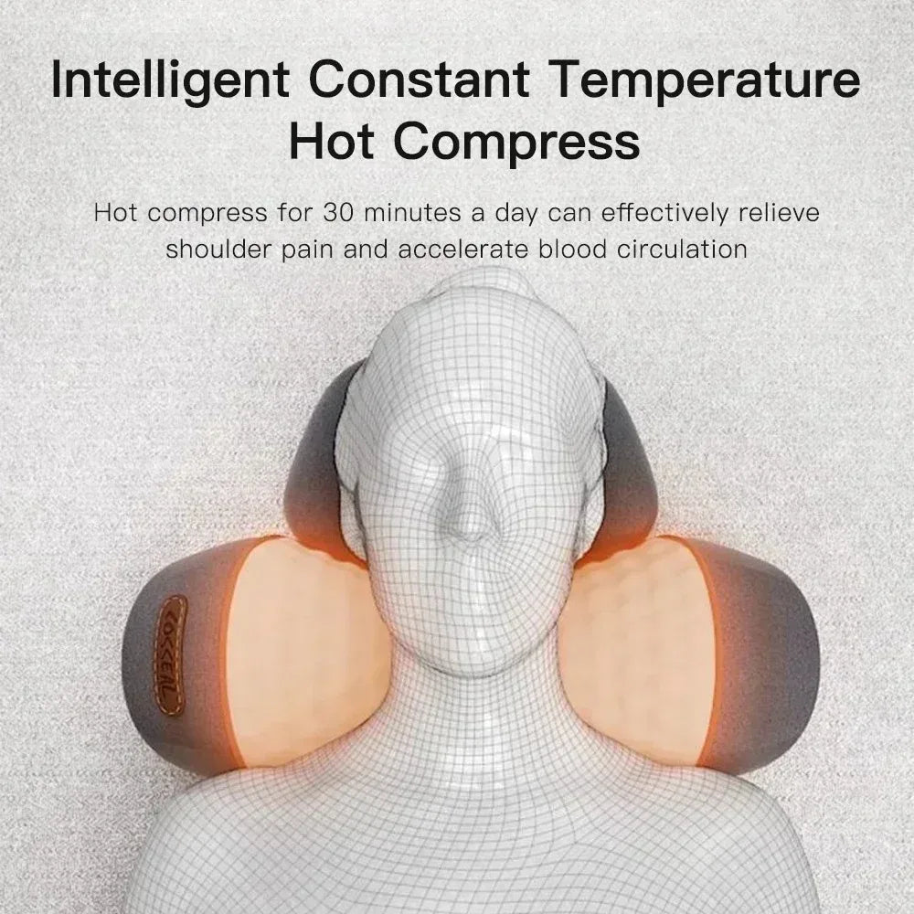 Heating Vibration Neck Massager Pillow
