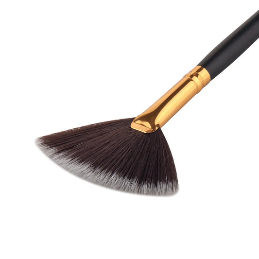 1pc Fan Slim Makeup Brush