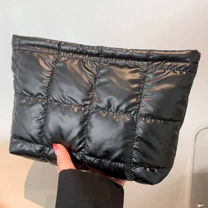 Large Quilted Makeup Pouch
