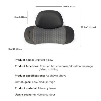 Heating Vibration Neck Massager Pillow