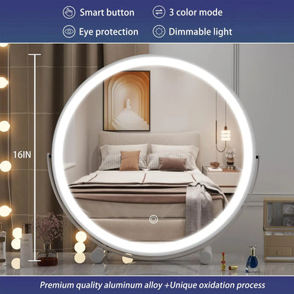 Vanity Mirror With 3 Color Lighting Modes