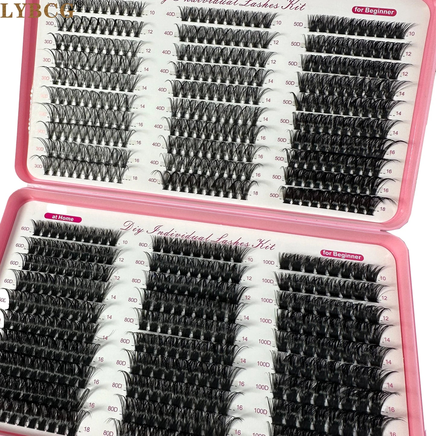 Soft Fluffy Volume Cluster Individual Eyelash Extensions 570Pcs