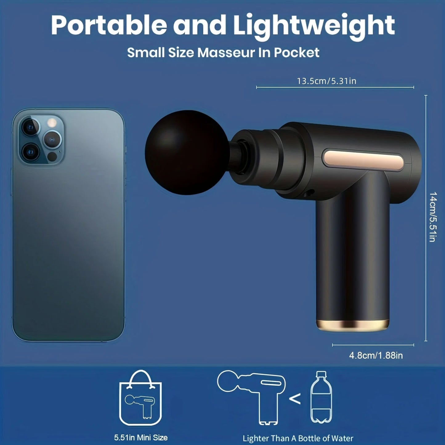 Portable Lightweight Deep Tissue Body Massage Gun