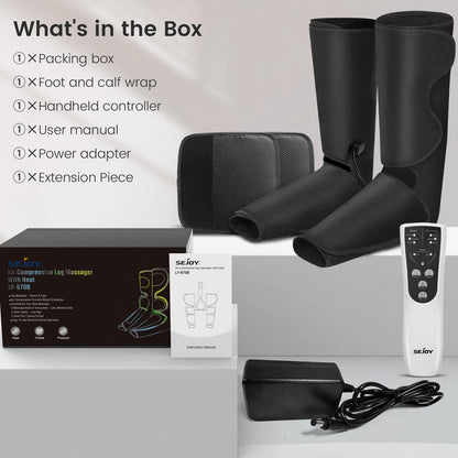 Heated Air Compression Leg & Foot Massager
