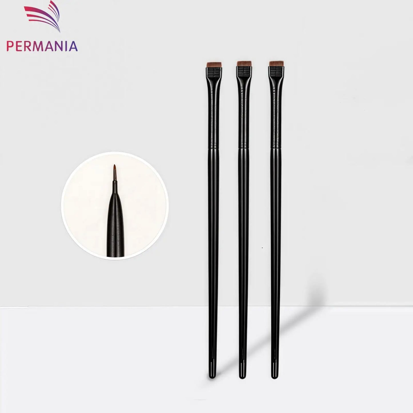 Angled Flat Thin Eyebrow & Eyeliner Brush