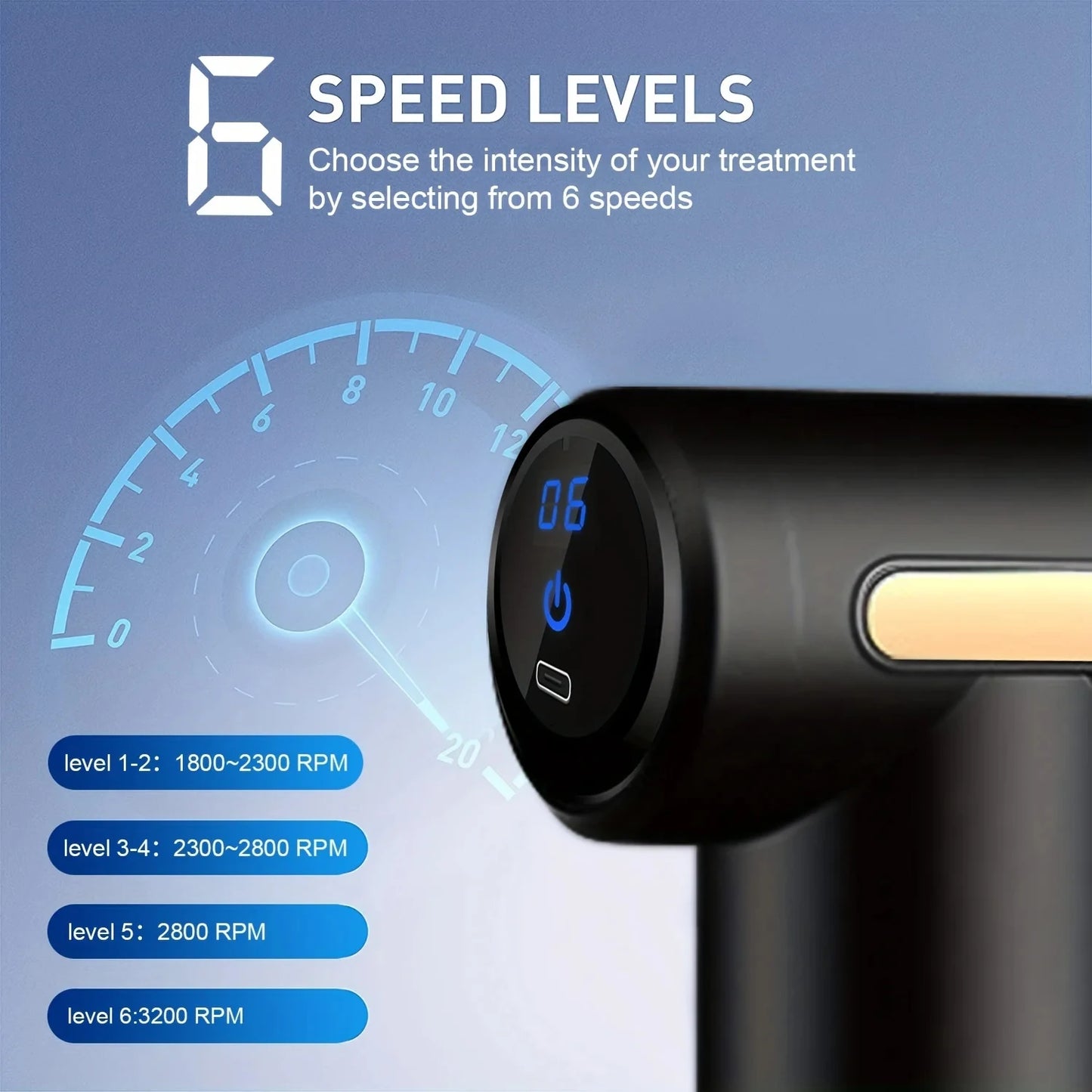 Portable Lightweight Deep Tissue Body Massage Gun