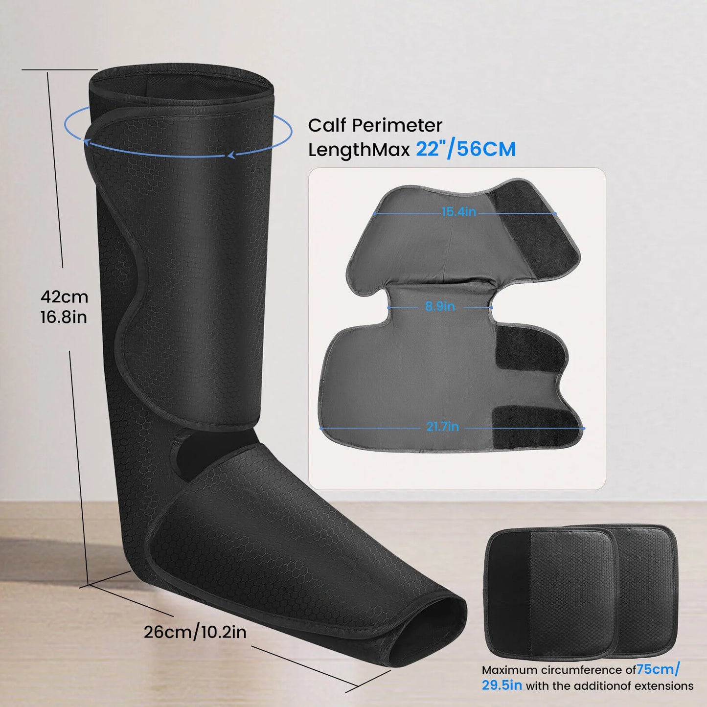 Heated Air Compression Leg & Foot Massager