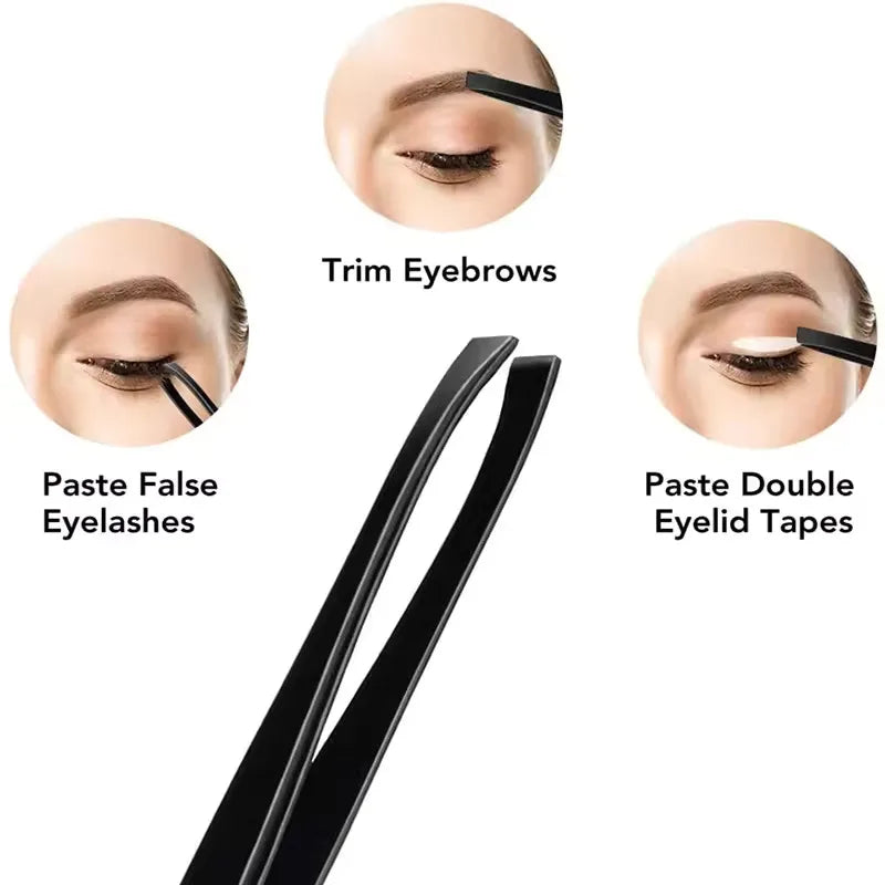 17Pcs Black Eyebrow Trimming Tools Sets
