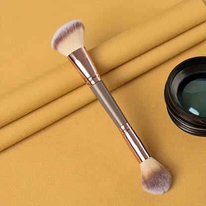 Double-Ended Foundation, Contour, Powder Makeup Brush