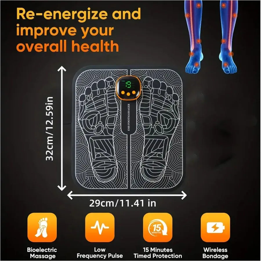 EMS Foot Massager Pad For Muscle Relaxation